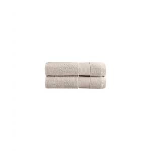 NEW UNDER THE CANOPY classic organic 2-piece hand towel set in light taupe